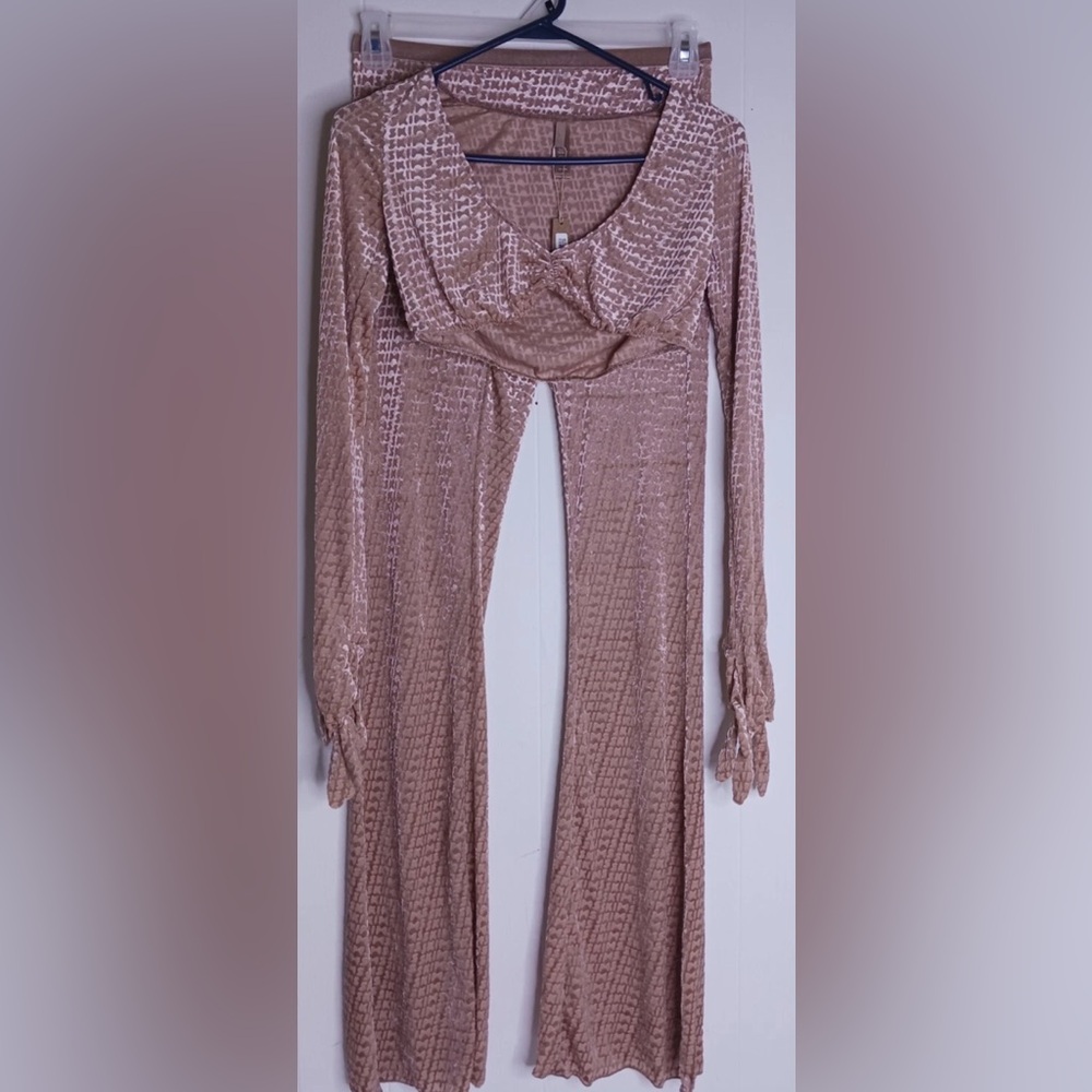Skims gloved velour set in sienna Sz M
